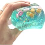 Solid-Color Squishy Stress Cube, Seashell