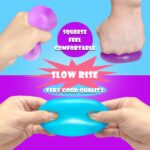 2-Pack Glow-in-the-Dark Squishy Stress Cubes, Blue + Purple