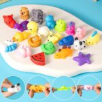 30-Pack Squishy Toys, Mini Mochi Squishies, Cute Kawaii Animal Squishy Pack