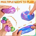 4-Pack Textured Squishy Stress Cubes