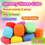 24-Pack Slow-Rising Squishy Stress Cubes