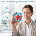 Glow-in-the-Dark Squishy Stress Cube, Blue