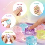 24-Pack Glitter Squishy Stress Cubes