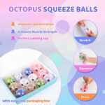 12-Pack Fidget Stress Balls, Cute Octopus Stress Ball