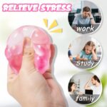 Gel-Filled Squishy Stress Cube, Blue