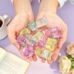 24-Pack Glitter Squishy Stress Cubes