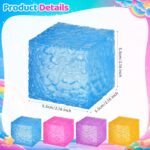 4-Pack Solid-Color Squishy Stress Cubes