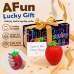 Crunchy Strawberry Squishy Stress Toys - Moldable ASMR Squeeze Toy