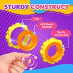 12-Pack Finger Spinner Rings - Texture Stress Toys Calming - Fun Fidgets for Student Classroom Prize Stocking