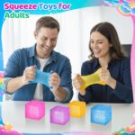 4-Pack Solid-Color Squishy Stress Cubes