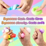 24-Pack Stress Cube Squishy Toys, Slow Rising Stress Cubes, Soft Fidget Toys