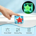 Glow-in-the-Dark Squishy Stress Cube, Blue