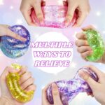 Glitter Squishy Stress Cube, Pink