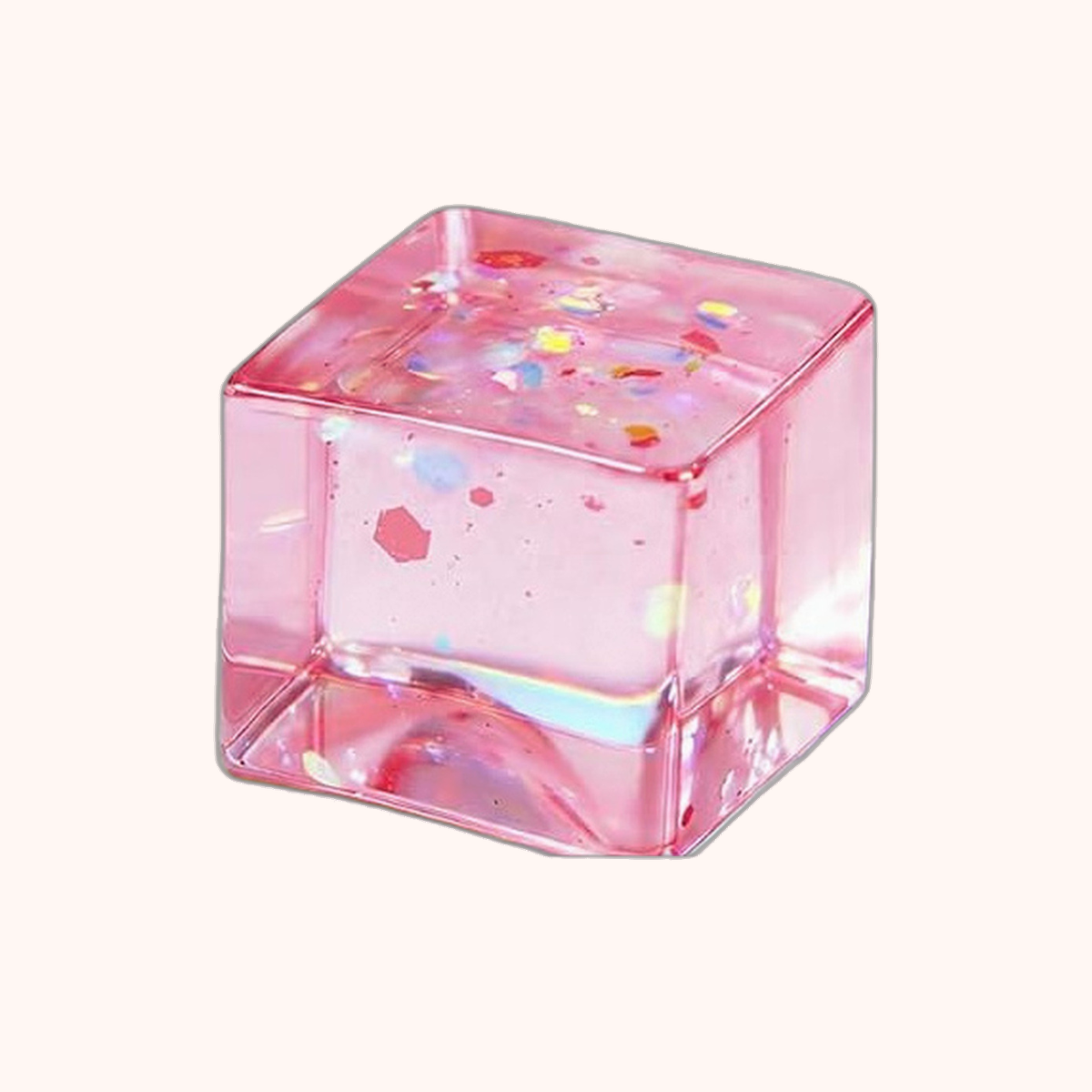 24-Pack Glitter Squishy Stress Cubes