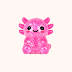 Slow-Rising Axolotl Squishy Stress Ball, Pink