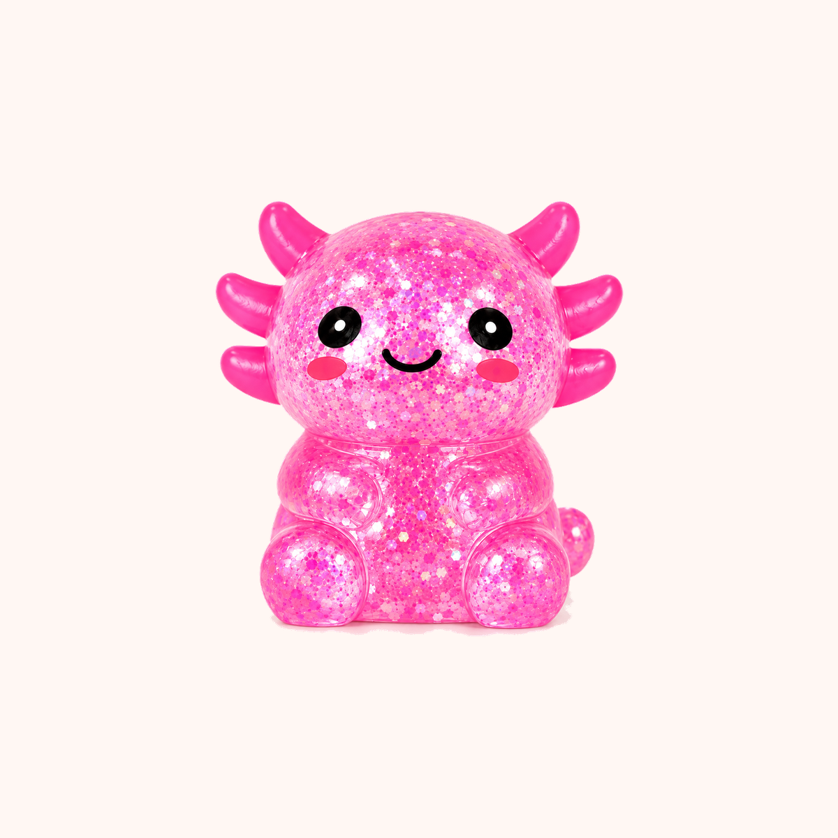 Slow-Rising Axolotl Squishy Stress Ball, Pink