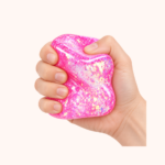 Glitter Squishy Stress Cube, Pink