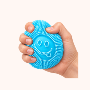 Fuzz Ball Squishy Stress Ball, Fuzzball Squishy, Soft Fidget Toy for Stress Relief shown in hand