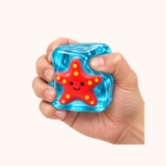Glow-in-the-Dark Squishy Stress Cube, Blue