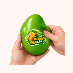 4-Pack Crunchy Squishy Pack Sensory Fidget Desk Toys shown in hand
