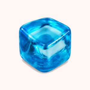 Jumbo Gel-Filled 2.55 in Squishy Stress Cube, Blue