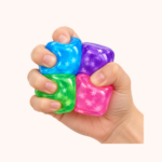 4-Pack Slow-Rising Squishy Stress Cubes, Assorted Colors