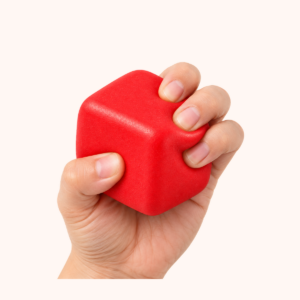24-Pack Stress Cube Squishy Toys, Slow Rising Stress Cubes, Soft Fidget Toys shown in hand